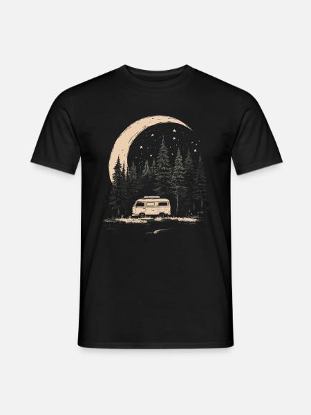 Camper Moon Forest - Men's T-Shirt - black