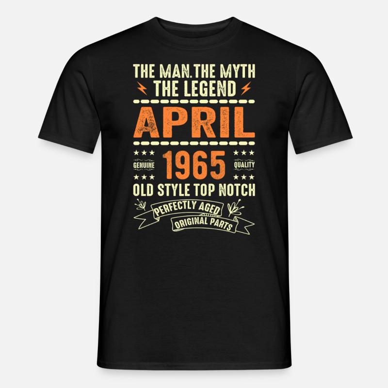 april 1965, APRIL 1965 - Männer T-Shirt - Schwarz