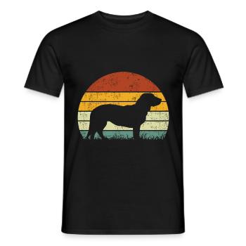 Alpine Dachsbracke Vintage Dog Owners - Men's T-Shirt - black - Front - AI Model Male 178 light (178cm)