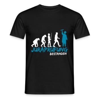 Juraprüfung Jura Prüfung Studium bestanden - Männer T-Shirt - Schwarz - Vorne - AI Model Male 178 light (178cm)