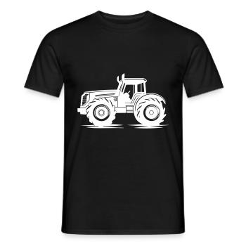 Tractor Silhouette Icon - Men's T-Shirt - black - Front - AI Model Male 178 light (178cm)