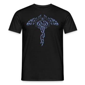 Maori tattoo rays wisdom blue - Men's T-Shirt - black - Front - AI Model Male 178 light (178cm)