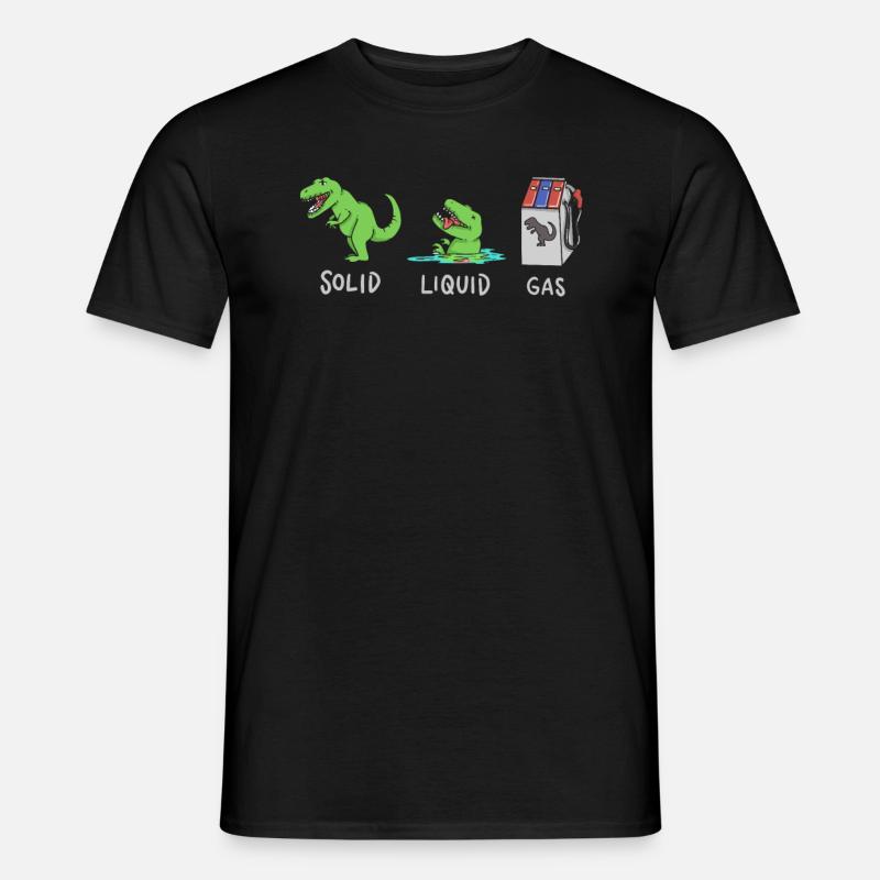 Dinosaur Geology Physics Chemistry Evolution - Men’s T-shirt - black