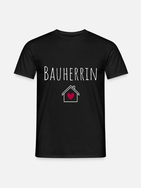Bauherrin - Männer T-Shirt - Schwarz