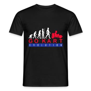 Go Kart Fahren Go-Kart Liebhaber Geschenkidee - Männer T-Shirt - Schwarz - Vorne - AI Model Male 178 light (178cm)