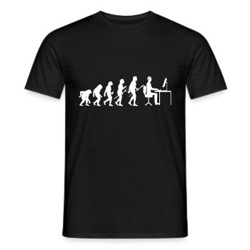 Programmierer Entwickler Programmierer Programmieren IT Computer - Männer T-Shirt - Schwarz - Vorne - AI Model Male 178 light (178cm)