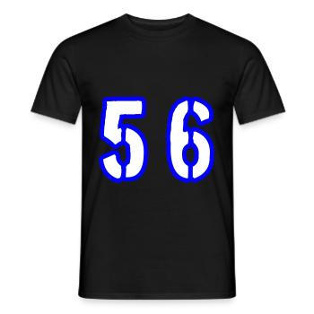 56 Symbole numérique - T-shirt homme - noir - Devant - AI Model Male 178 light (178cm)