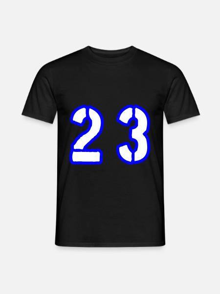 23 Number Symbol - Men's T-Shirt - black