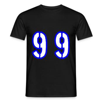99 Symbole numérique - T-shirt homme - noir - Devant - AI Model Male 178 light (178cm)