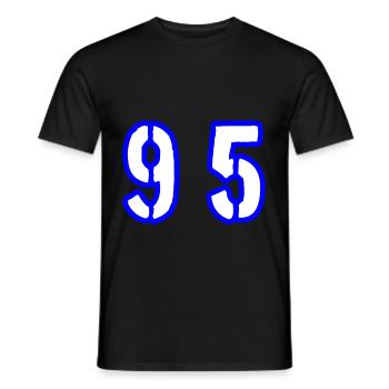 95 Number Symbol - Men's T-Shirt - black - Front - AI Model Male 178 light (178cm)