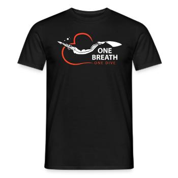 Apnoe Tauchen Shirt & Geschenkidee - Männer T-Shirt - Schwarz - Vorne - AI Model Male 178 light (178cm)