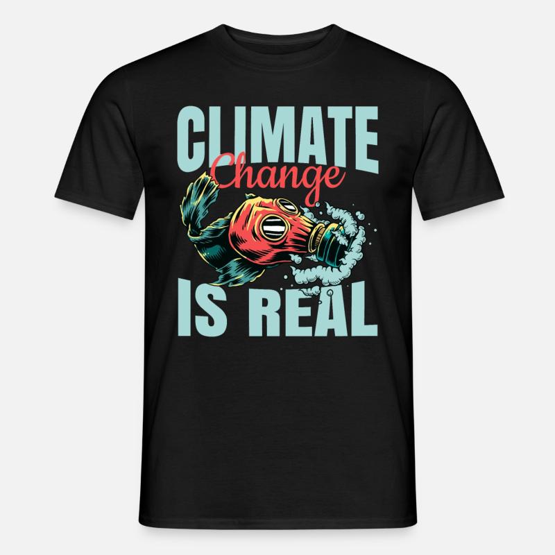 Klimawandel Umweltschutz Naturschutz Geschenkidee - Männer T-Shirt - Schwarz