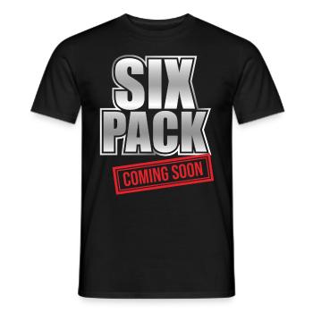 Six Pack à venir - Fitness Sport Workout Gym - T-shirt homme - noir - Devant - AI Model Male 178 light (178cm)