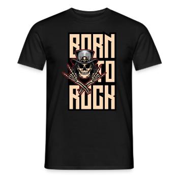 Les vieux punks ne meurent jamais - Born to Rock- Stay Punk - T-shirt homme - noir - Devant - AI Model Male 178 light (178cm)