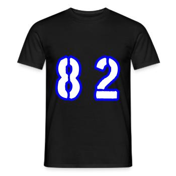 82 Symbole numérique - T-shirt homme - noir - Devant - AI Model Male 178 light (178cm)