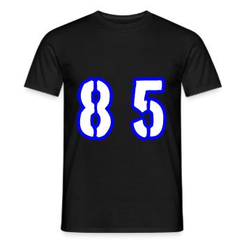 85 Number Symbol - Men's T-Shirt - black - Front - AI Model Male 178 light (178cm)