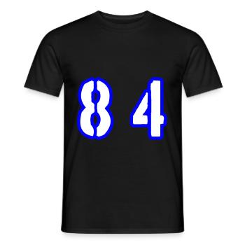 84 Symbole numérique - T-shirt homme - noir - Devant - AI Model Male 178 light (178cm)