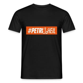 angelhaken petri heil - Männer T-Shirt - Schwarz - Vorne - AI Model Male 178 light (178cm)