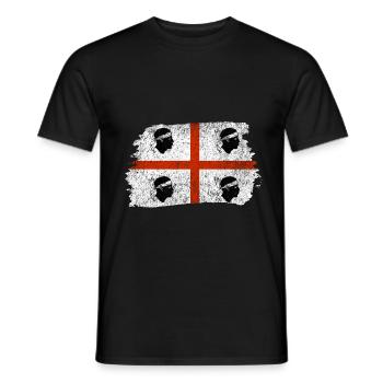 Sardinia - Men's T-Shirt - black - Front - AI Model Male 178 light (178cm)