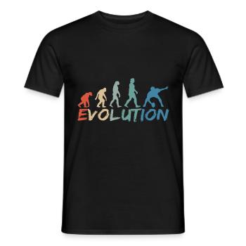 Rugby Evolution Vintage - Men's T-Shirt - black - Front - AI Model Male 178 light (178cm)
