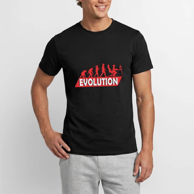 Computer Nerd Programmeur Evolution drôle T-shirt homme