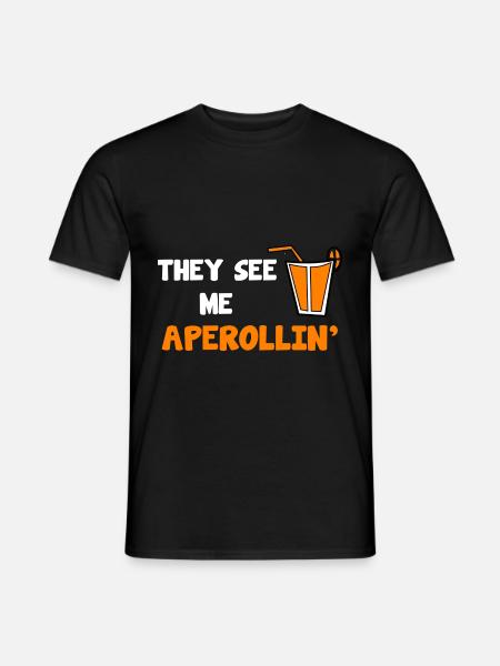 Italian aperitif saying - Men's T-Shirt - black