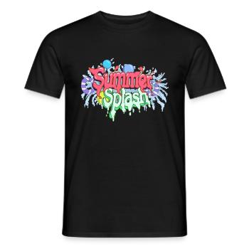 Sommer Splash - Männer T-Shirt - Schwarz - Vorne - AI Model Male 178 light (178cm)