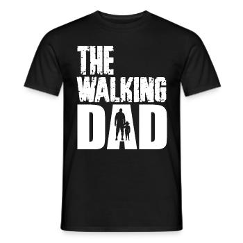 The walking dad - T-shirt homme - noir - Devant - AI Model Male 178 light (178cm)