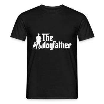 The Dogfather dog handler gift - Men's T-Shirt - black - Front - AI Model Male 178 light (178cm)