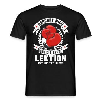 Boxsport Kampfsport Kampfkunst Boxer Kickboxer - Männer T-Shirt - Schwarz - Vorne - AI Model Male 178 light (178cm)