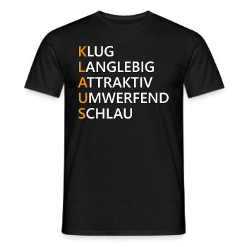 Klaus Name Geschenk - Männer T-Shirt - Schwarz - Vorne - AI Model Male 178 light (178cm)