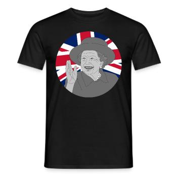 RIP Queen Elizabeth II - Männer T-Shirt - Schwarz - Vorne - AI Model Male 178 light (178cm)