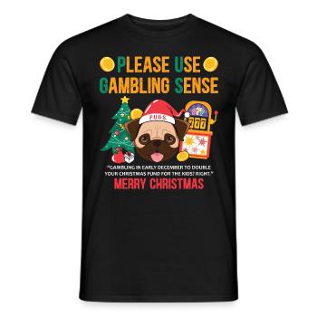 Cadeaux de Noël Noël - T-shirt homme - noir - Devant - AI Model Male 178 light (178cm)