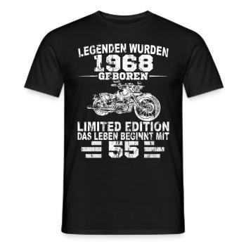 Motorrad Motorsport - Männer T-Shirt - Schwarz - Vorne - AI Model Male 178 light (178cm)
