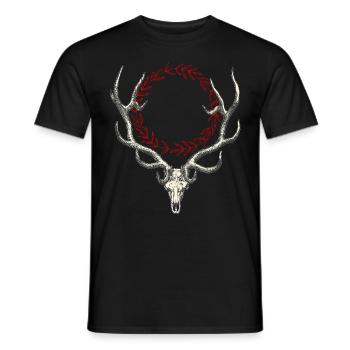 Deer - Men's T-Shirt - black - Front - AI Model Male 178 light (178cm)