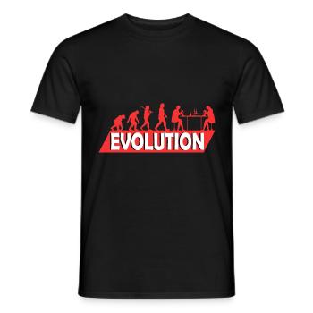 Biology Biologist Studies Student Evolution - Men's T-Shirt - black - Front - AI Model Male 178 light (178cm)