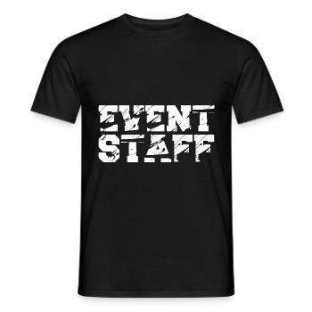 Event Party Planner Staff Eventpersonal Back - Männer T-Shirt - Schwarz - Vorne - AI Model Male 178 light (178cm)