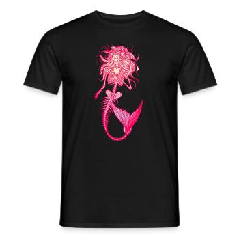 Meerjungfrau Seejungfrau Nixe Märchen - Männer T-Shirt - Schwarz - Vorne - AI Model Male 178 light (178cm)