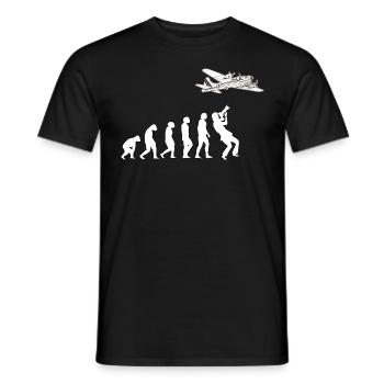 Cadeau de passe-temps avion pilote pilote Planespotter - T-shirt homme - noir - Devant - AI Model Male 178 light (178cm)