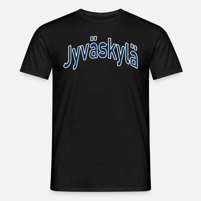 Jyväskylä - Männer T-Shirt - Schwarz