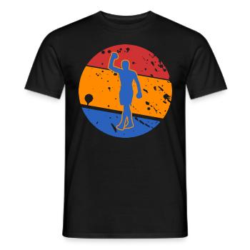 Tenue de Boxe Vintage pour les Amateurs de Boxe - T-shirt homme - noir - Devant - AI Model Male 178 light (178cm)