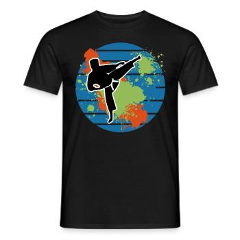 Karaté Temps Libre Cadeau Karatéka Sport de Combat - T-shirt homme - noir - Devant - AI Model Male 178 light (178cm)