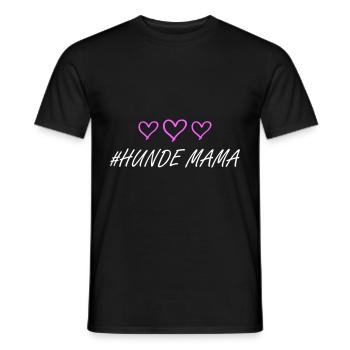 Hunde Mama Herz - Männer T-Shirt - Schwarz - Vorne - AI Model Male 178 light (178cm)