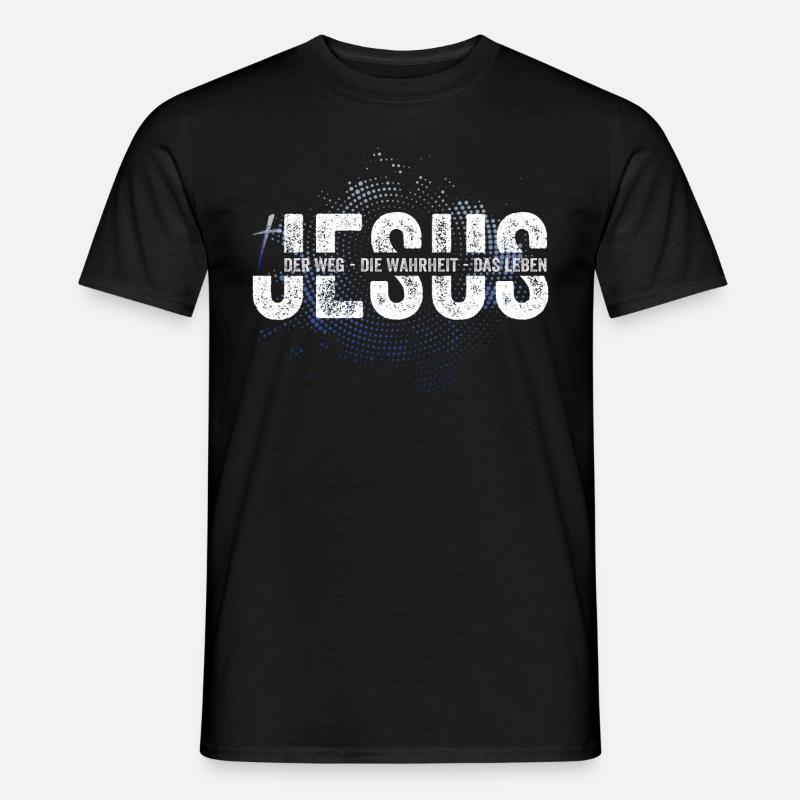 JESUS CHRISTUS Christlich Geschenkidee Christ - Männer T-Shirt - Schwarz