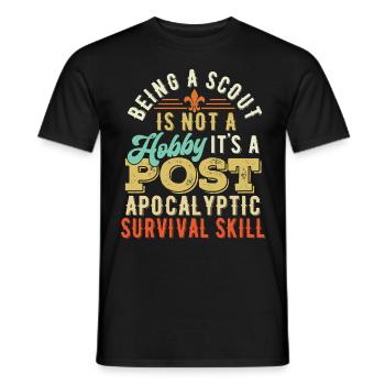 Scouts scouts scouts - T-shirt homme - noir - Devant - AI Model Male 178 light (178cm)