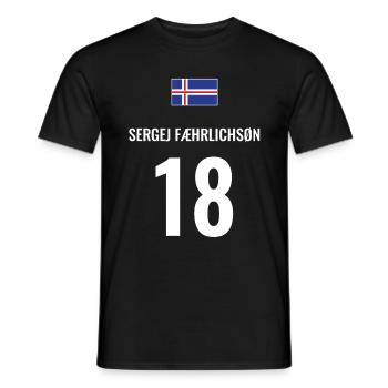 Fußball Sauf Trikot Island Mallorca Party Gruppen - Männer T-Shirt - Schwarz - Vorne - AI Model Male 178 light (178cm)