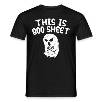 C’est Boo Sheet - T-shirt homme - noir - Devant - AI Model Male 178 light (178cm)