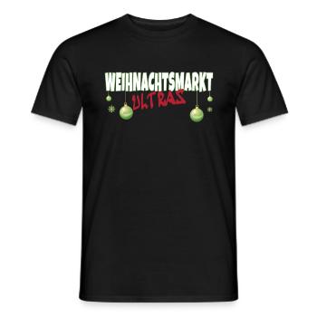 Weihnachtsmarkt Ultras Ugly Christmas Xmas Idee - Männer T-Shirt - Schwarz - Vorne - AI Model Male 178 light (178cm)