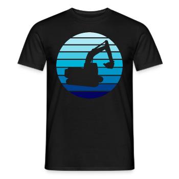 Baggerfahrer Baggerfahrer - Männer T-Shirt - Schwarz - Vorne - AI Model Male 178 light (178cm)