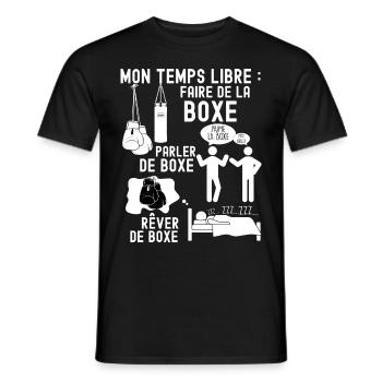 Boxe temps libre Cadeau Homme Ou Femme - T-shirt homme - noir - Devant - AI Model Male 178 light (178cm)